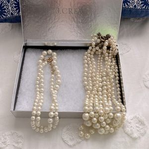 J. Crew Pearl Necklaces. Set of 2